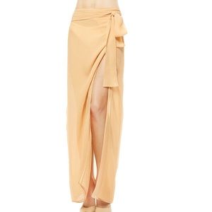 La Perla Beige Long Sarong Skirt